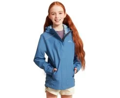 Kathmandu Andulo Girls' Two Layer Rain Jacket Kids - Purple Moonlight