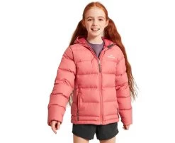 Kathmandu Epiq Girls Down Puffer Warm Outdoor Winter Jacket Kids Basic Jacket - Potter