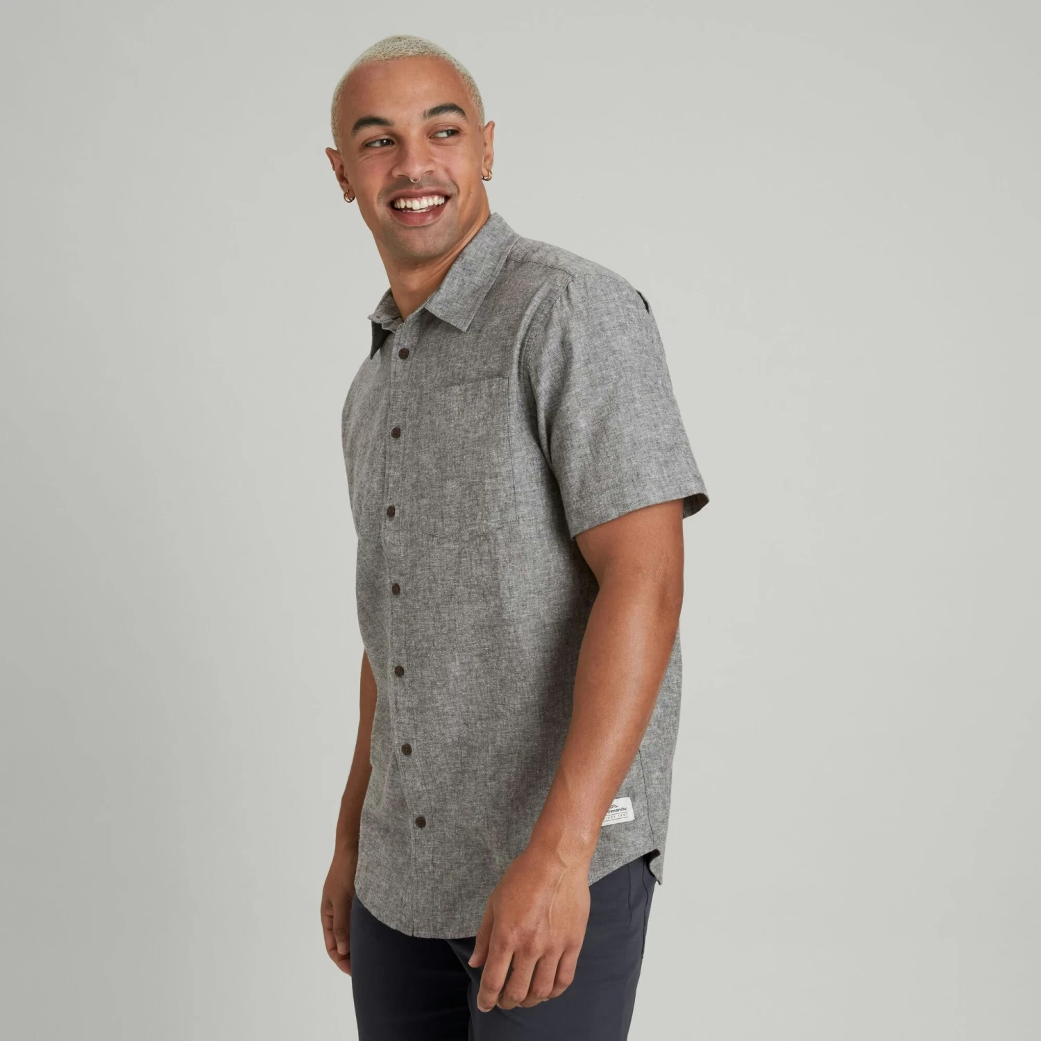 Kathmandu Flaxton Men’s Short Sleeve Shirt - Image 3