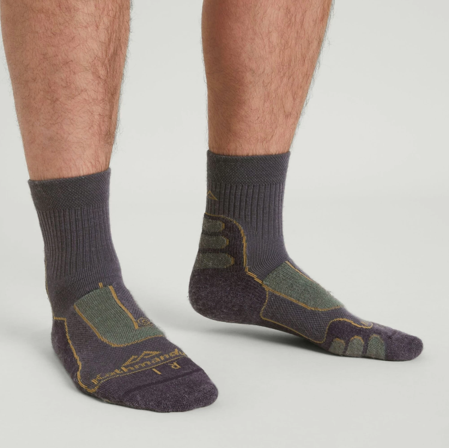 Kathmandu NuYarn Ergonomic Quarter Crew Unisex Hiking Socks - Image 2