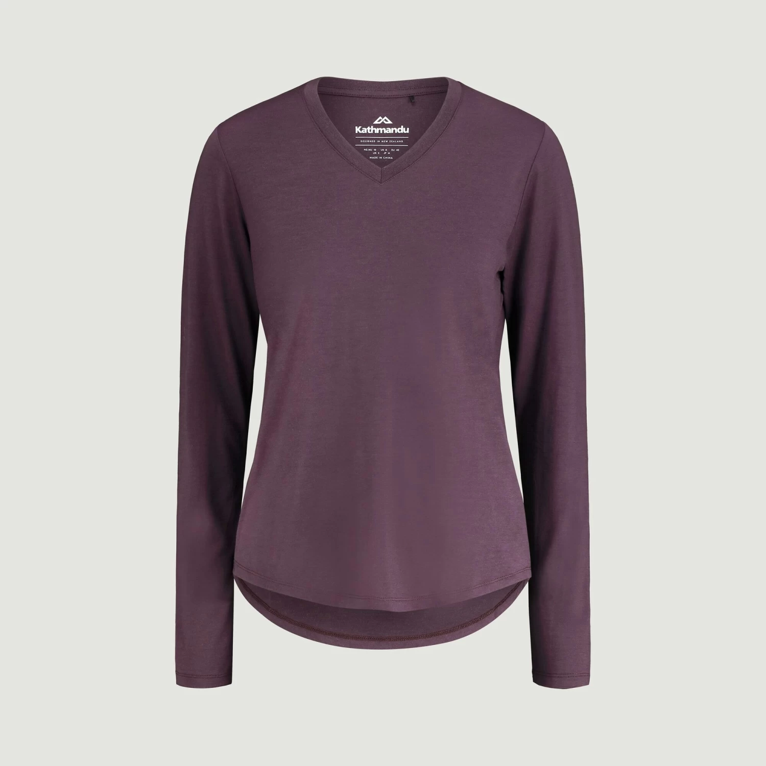 Kathmandu Women’s 100% Merino Long Sleeve V-Top - Image 5