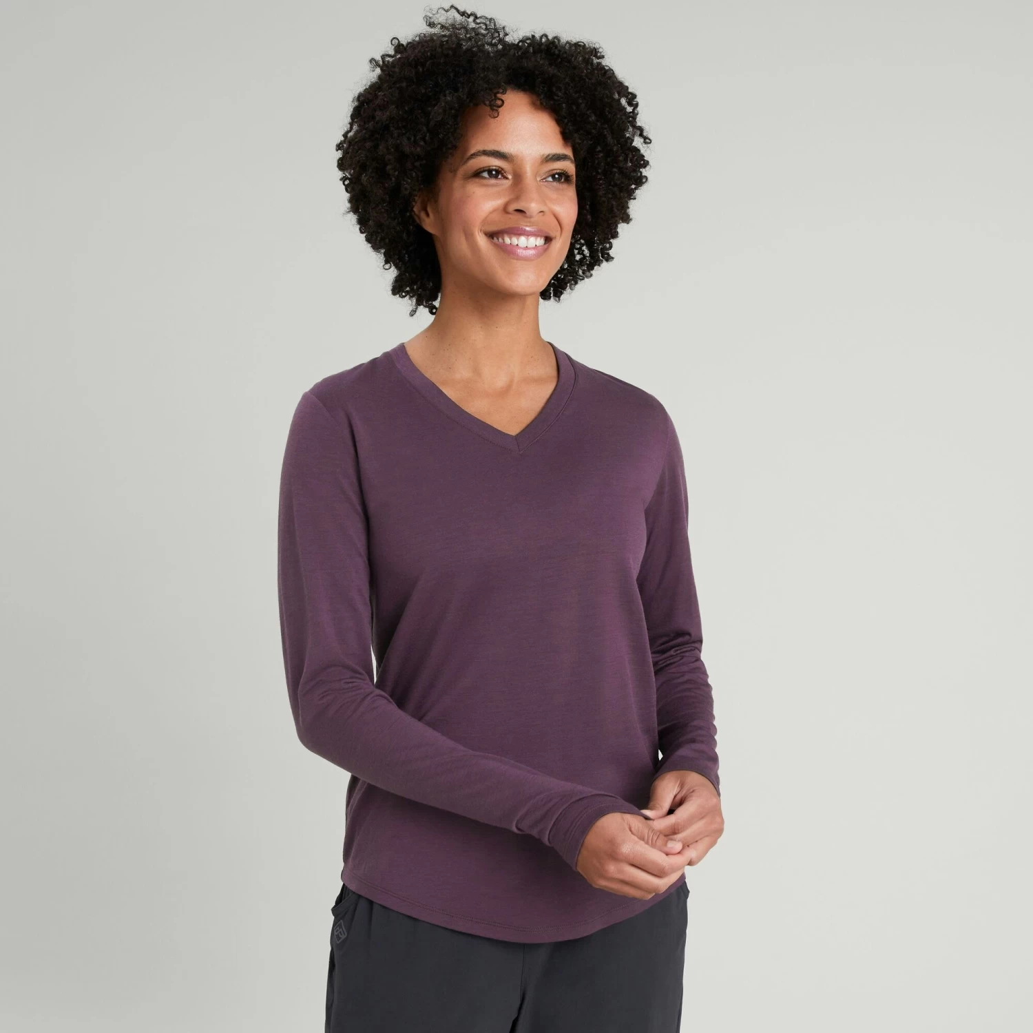 Kathmandu Women’s 100% Merino Long Sleeve V-Top